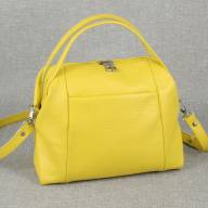Шкіряна сумка Margo 02, жовта - Шкіряна сумка Margo 02, жовта