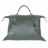 Шкіряна сумка Luisa 02, зелена - Шкіряна сумка Luisa 02, зелена