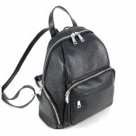 Шкіряний рюкзак Stacy 01, чорний - Шкіряний рюкзак Stacy 01, чорний