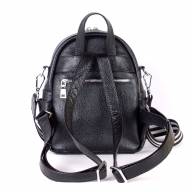 Кожаный рюкзак Valery 01, черный - Кожаный рюкзак Valery 01, черный