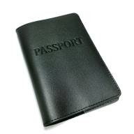 Кожаная обложка на Паспорт, черная (700009) - Кожаная обложка на Паспорт, черная (700009)