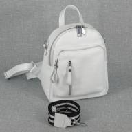 Шкіряний рюкзак Valery 05, білий - Шкіряний рюкзак Valery 05, білий