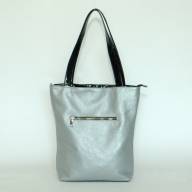 Шкіряна сумка Allegro 04, срібло - Шкіряна сумка Allegro 04, срібло