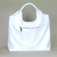 Шкіряна сумка Bellis 03, біла - Шкіряна сумка Bellis 03, біла