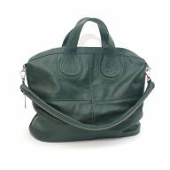 Шкіряна сумка Lima 01, зелена - Шкіряна сумка Lima 01, зелена