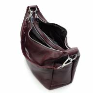 Шкіряна сумка Emilia 01, чорна - Шкіряна сумка Emilia 01, чорна