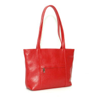 Кожаная сумка Adriana 01, красная