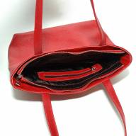 Кожаная сумка Adriana 01, красная - Кожаная сумка Adriana 01, красная