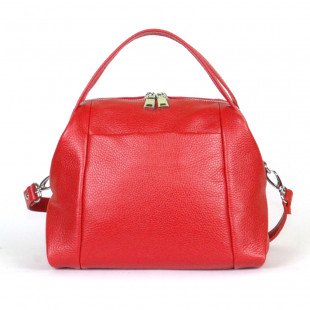 Кожаная сумка Margo 01, красная