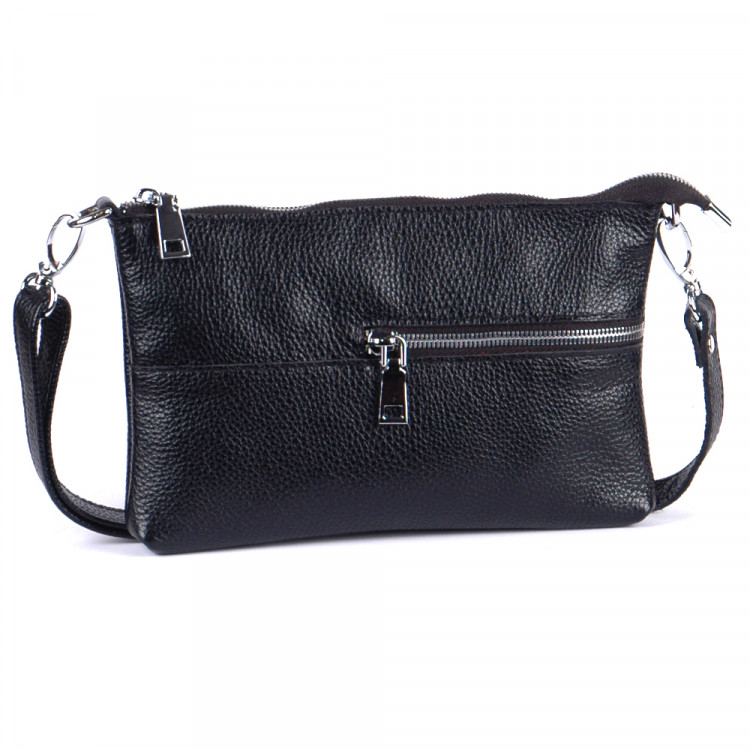 Кожаная сумочка Glamor 08, черная