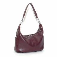 Кожаная сумка Emilia 03, виноградная - Кожаная сумка Emilia 03, виноградная