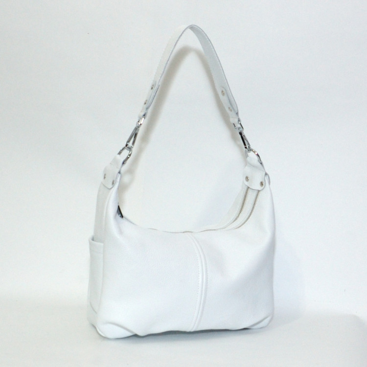 Кожаная сумка Emilia 04, белая