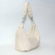 Кожаная сумка Emilia 05, светло-бежевая - Кожаная сумка Emilia 05, светло-бежевая