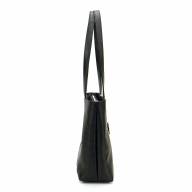 Шкіряна сумка Adriana 03, чорна - Шкіряна сумка Adriana 03, чорна