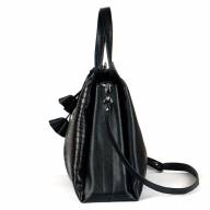 Шкіряна сумка Ferrara 02 maxi, чорна - Шкіряна сумка Ferrara 02 maxi, чорна