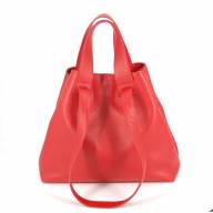Шкіряна сумка Eva 04, червона - Шкіряна сумка Eva 04, червона