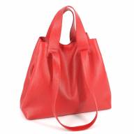 Шкіряна сумка Eva 04, червона - Шкіряна сумка Eva 04, червона
