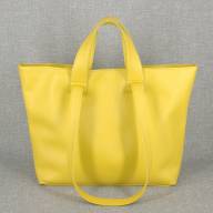 Шкіряна сумка Eva 05, жовта - Шкіряна сумка Eva 05, жовта