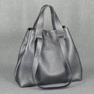 Кожаная сумка Eva 06, никель - Кожаная сумка Eva 06, никель