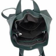Шкіряна сумка Eva 08, зелена - Шкіряна сумка Eva 08, зелена