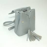 Кожаный рюкзак Umbrella 01, серебро - Кожаный рюкзак Umbrella 01, серебро