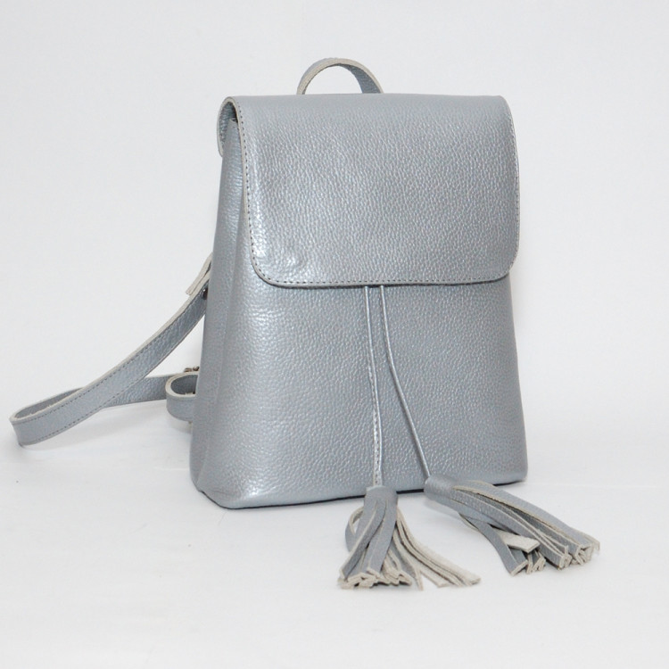 Шкіряний рюкзак Umbrella 01, срібло