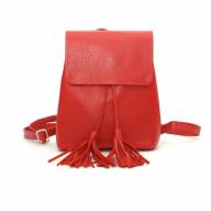 Кожаный рюкзак Umbrella 05, красный - Кожаный рюкзак Umbrella 05, красный