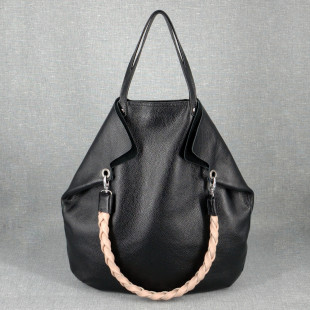 Шкіряна сумка Margaret 01, чорна