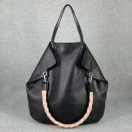 Кожаная сумка Margaret 01, черная - Кожаная сумка Margaret 01, черная