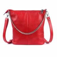 Кожаная сумка Lori 05, красная - Кожаная сумка Lori 05, красная
